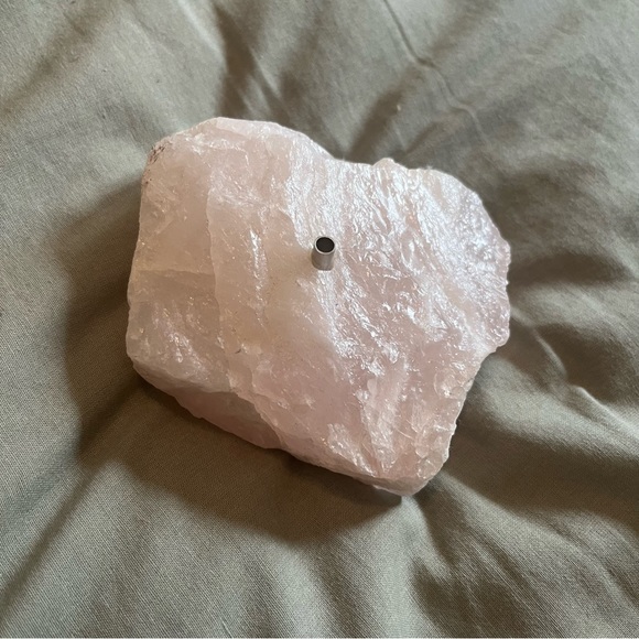 Genuine Rose Quartz Incense Holder - Picture 4 of 5